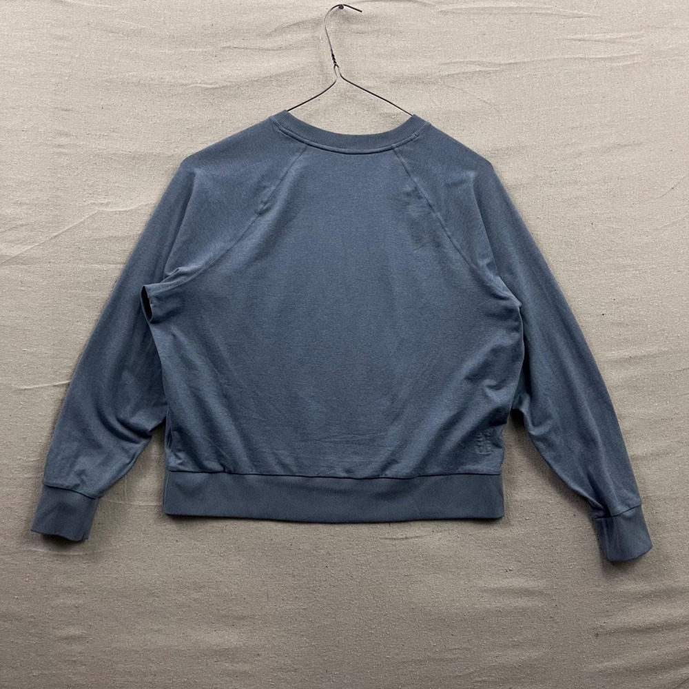 Vuori Halo Crewneck Sweatshirt M Blue Gray Raglan Sleeve Relaxed Fit Loungewear - Picture 3 of 7